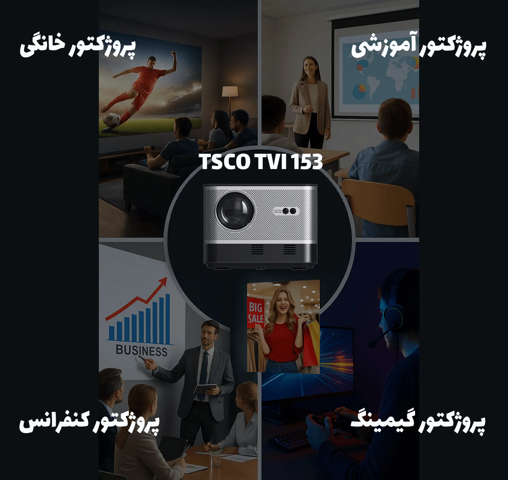 خرید پروژکتور تسکو، قیمت پروژکتور تسکو، پروژکتور تسکو، پروژکتور دال شو