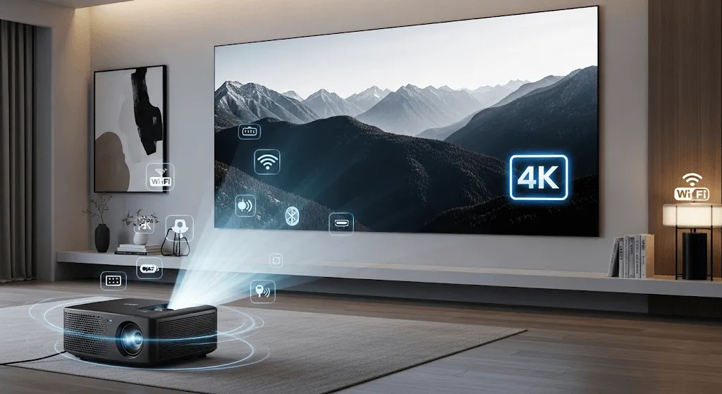 ویدئو پروژکتور 4k، خرید ویدئو پروژکتور 4k، قیمت ویدئو پروژکتور 4k، ویدئو پروژکتور 4k خانگی