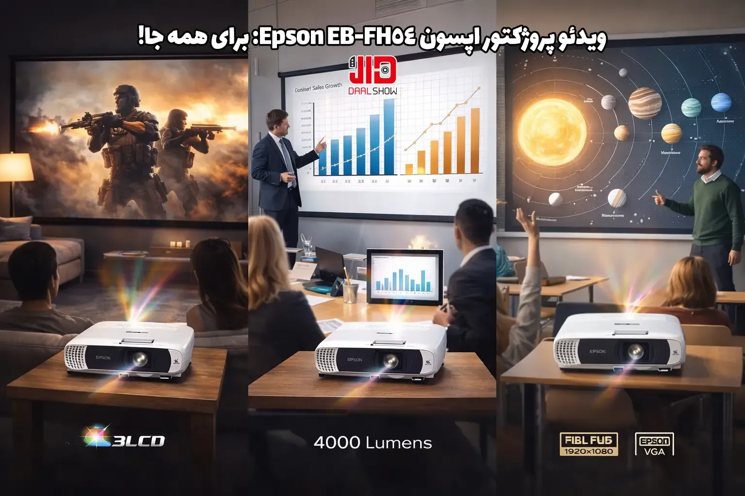 ویدئو پروژکتور اپسون Epson EB-FH54