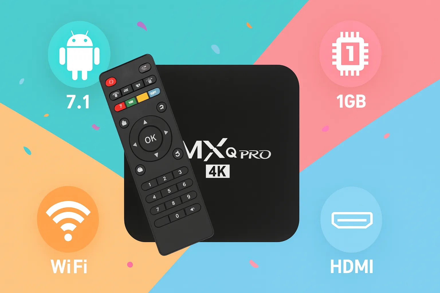 خرید اندروید باکس MXQ Pro، خرید اقساطی اندروید باکس MXQ Pro، قیمت اندروید باکس MXQ Pro، اندروید باکس دال شو، اندروید باکس در اسنپ شاپ